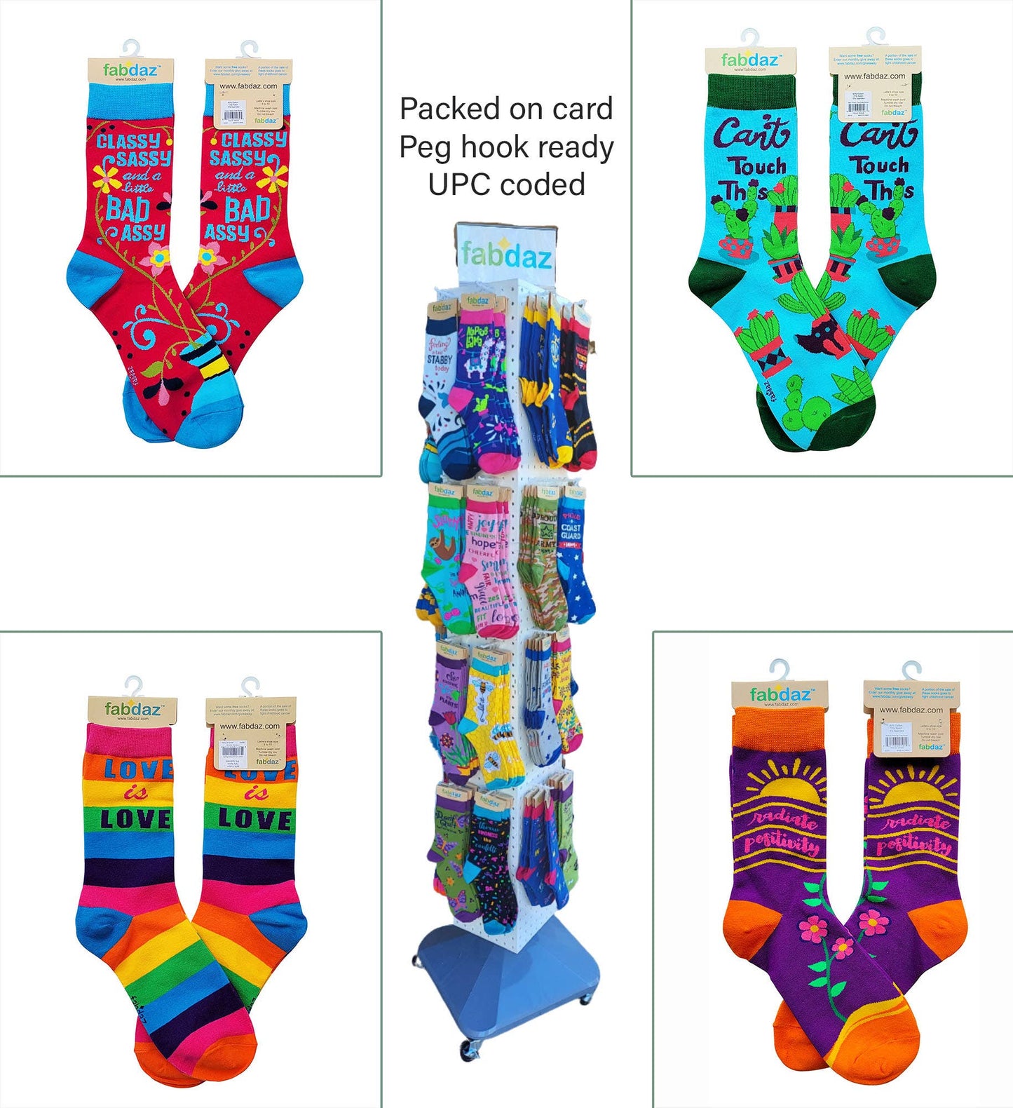 Back OFF Bitch Ladies' Novelty Crew Socks