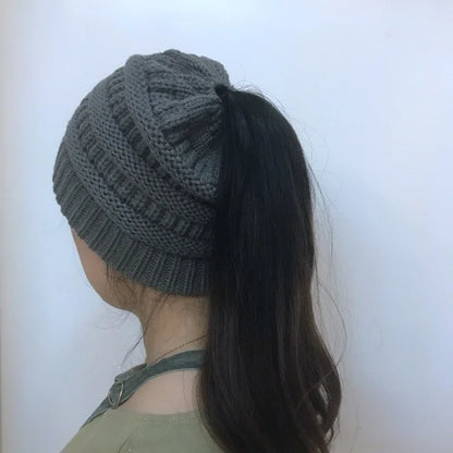 Women Beanietail Messy High Bun Ponytail